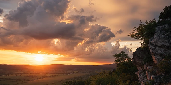 Sunset in the Mountains