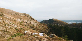 Landscape photograph taken with an analogue camera on Farkas Hill in Budaörs.
